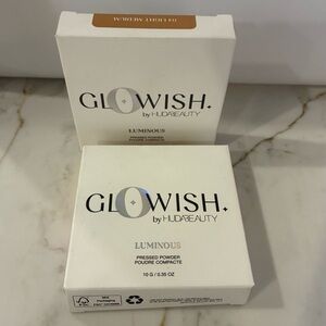 HUDA BEAUTY GloWish Luminous Pressed Powder in Light Medium. Brand new! quality!
